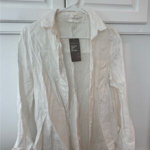 Natural White Linen Shirt